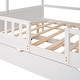 preview thumbnail 8 of 24, Full House Bed with Trundle - Safety-Enhanced Wood Design