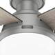Hunter 52" Dempsey Flush Mount Ceiling Fan w/ LED Light Kit and Handheld Remote