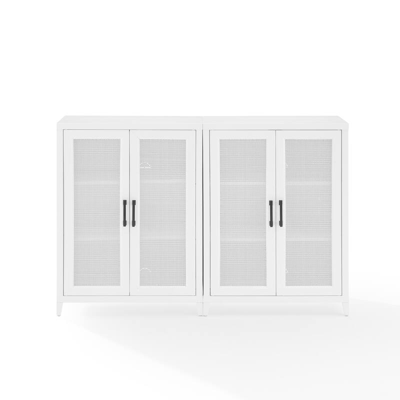 Crosley Milo 2Pc Media Storage Cabinet Set