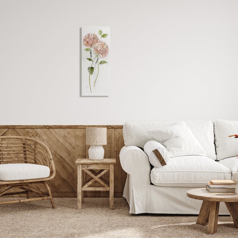 Stupell Two Pink Hydrangeas Canvas Wall Art Design By Nan