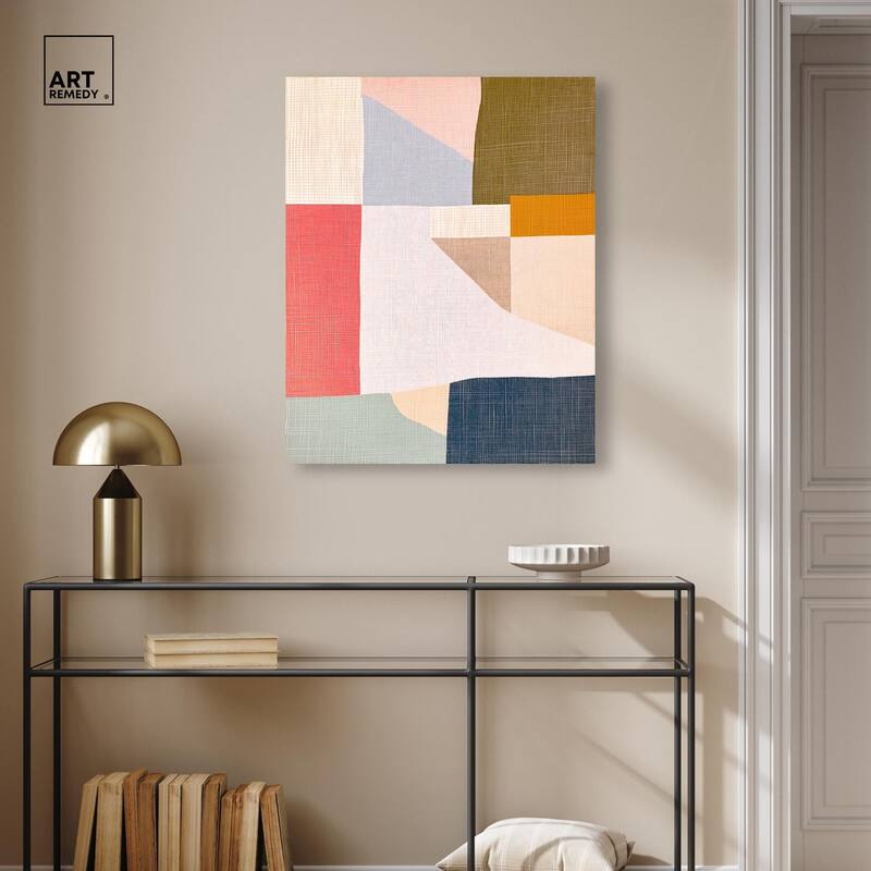 Planar Patchwork II Canvas by Art Remedy, Gallery Wrapped