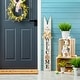 preview thumbnail 22 of 21, Glitzhome 42"H Wooden Welcome Easter Porch Sign with Bunny Ears Wall Decor Indoor Outdoor One Sided