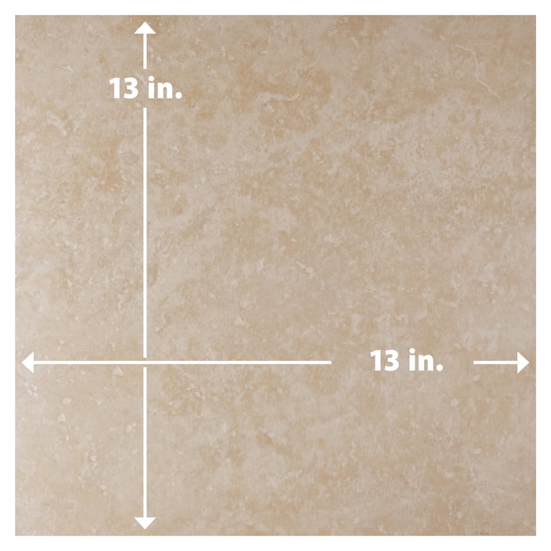 Merola Tile Roma Beige 13" x 13" Porcelain Floor and Wall Tile