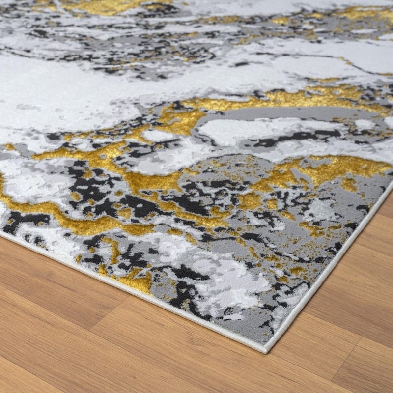 Luxe Weavers Abstract Marble Area Rug, Indoor Carpet