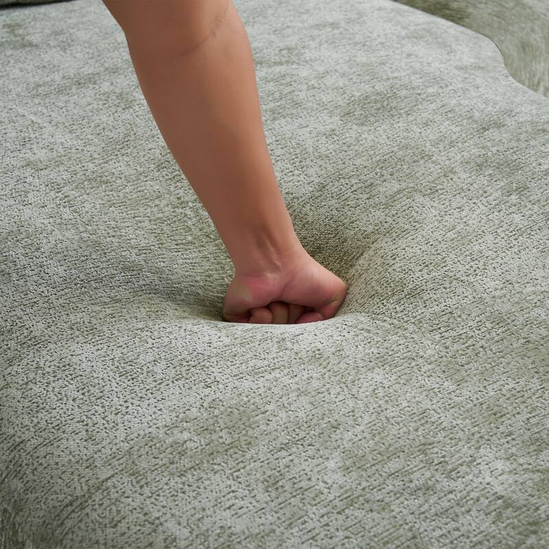 Full Compression L Shape Sectional Sofa