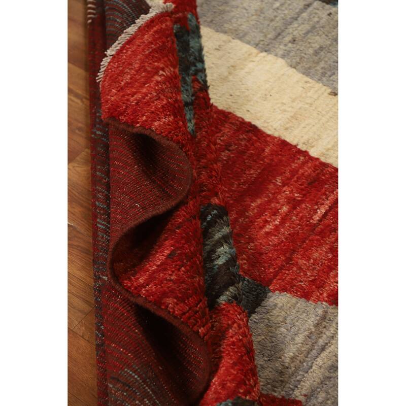 Abstract Moroccan Oriental Area Rug Handmade Wool Carpet - 7'3" x 9'8"