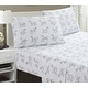 preview thumbnail 1 of 2, Printed Design Cotton Collection 400TC Pleat Horses Bed Sheet Set