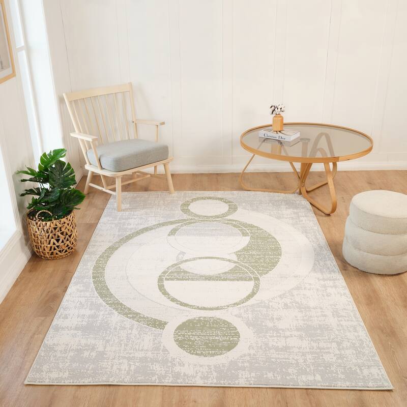 Cairo Collection Transitional Geometric Area Rug