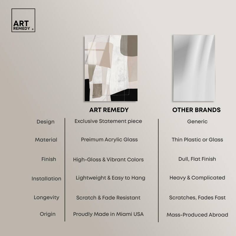 Neutral Forms II Acrylic by Art Remedy, Ready to Hang