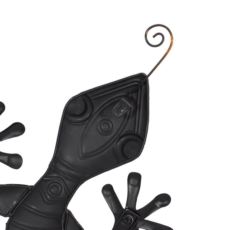 Multi Colored Metal Indoor Outdoor Lizard Home Wall Decor