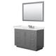 Option Dark Gray, Nickel Trim, White Quartz Top
