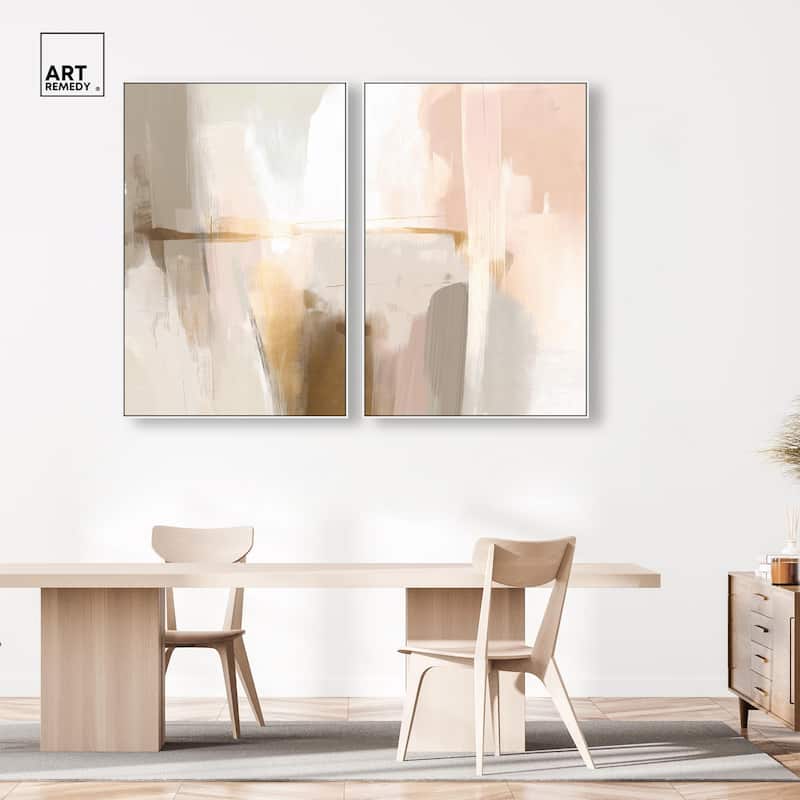 Meditative Hues I Canvas Set of 2 by Art Remedy