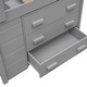 preview thumbnail 35 of 58, Wood Loft Bed with Ladder, Drawers and Safe Guardrail, Maximized Storage Space, Twin Size