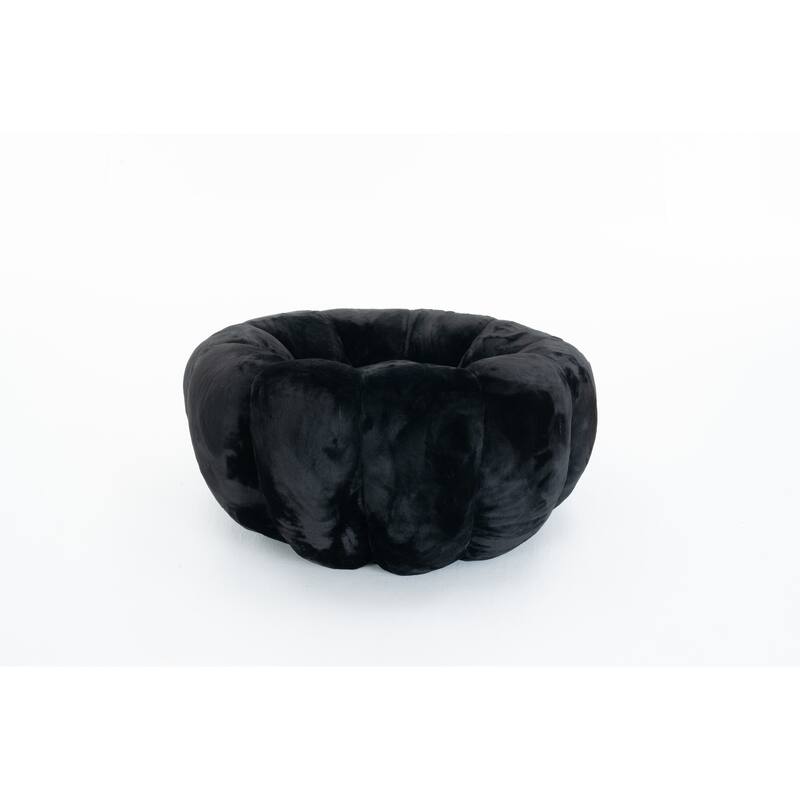 GDFStudio - Faux Fur Floral-Shaped Ultra-Soft Bean Bag Chair