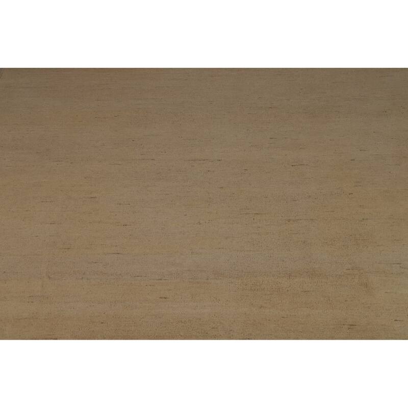 Solid Gabbeh Oriental Area Rug Handmade Wool Carpet - 8'2" x 9'11"