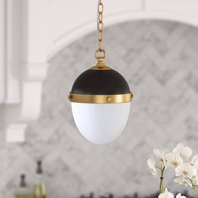 Aurelia 9" Wide Pendant with Glass Shade - 9.13" Wide