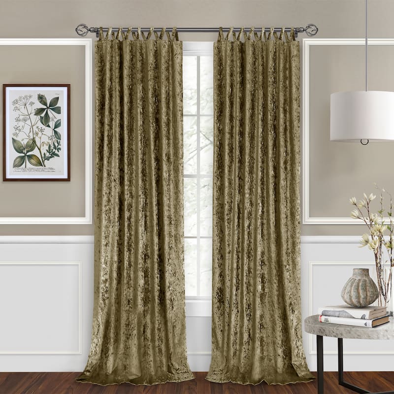 Harper Criss-Cross Window Curtain Panel - 50x63 - Moss