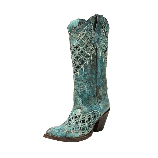 turquoise cowgirl boots women's shoes