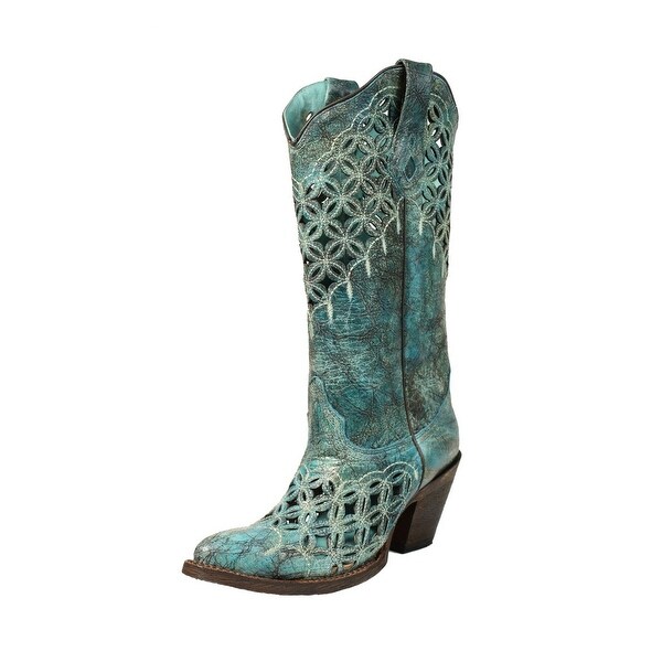 turquoise boots womens