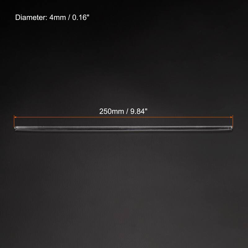 3.3 Borosilicate Glass Stick 4mm Dia Stir Rod Mixing Tools 6Pcs - 9.84"