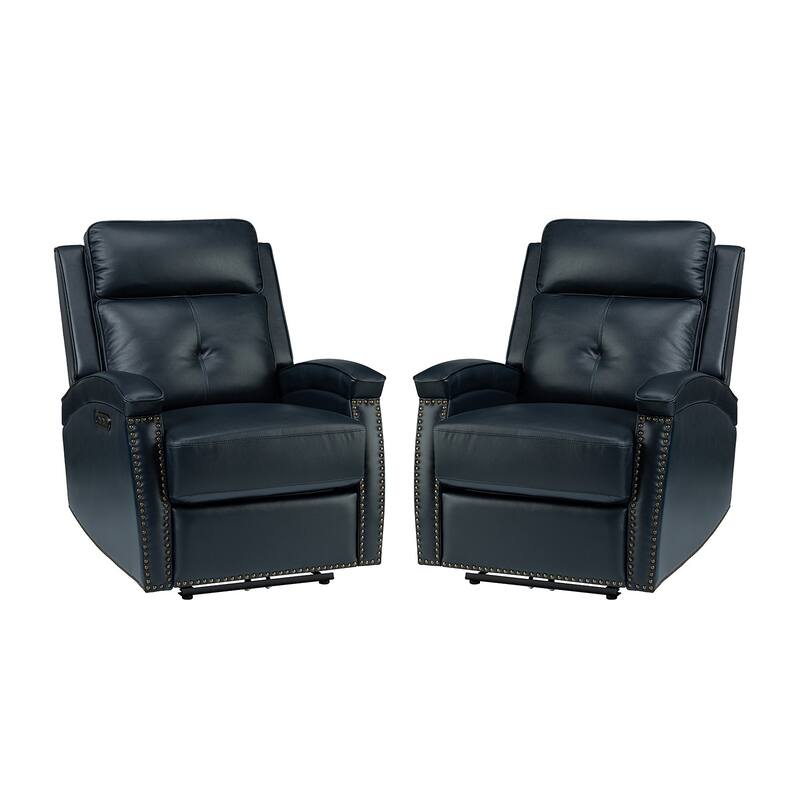 Edmondo Contemporary Power Recliner With a USB port Set Of 2 by HULALA HOME