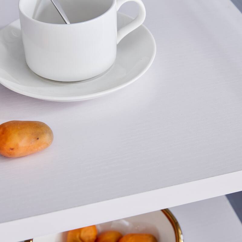 Three Levels Of Bedside Tables, Board Surface Is MDF, And Both Sides Are Tempered Glass, With Storage Function