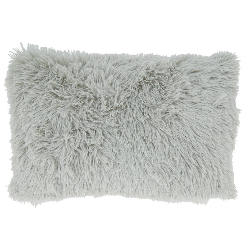 Juneau Collection Throw Pillow - 12x20 - Feather Down - Grey