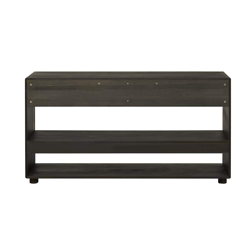 Console Table with Drawers and Shelves