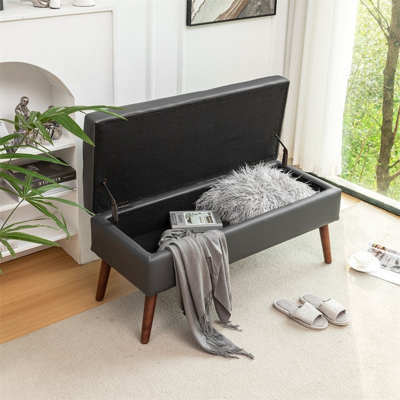 Storage Bench for Bedroom,End of Bed Bench Foot of Bed,Entryway Bench
