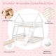 preview thumbnail 30 of 28, Costway Twin Over Queen Bunk Bed House Shaped Bed Frame with Climbing - See Details