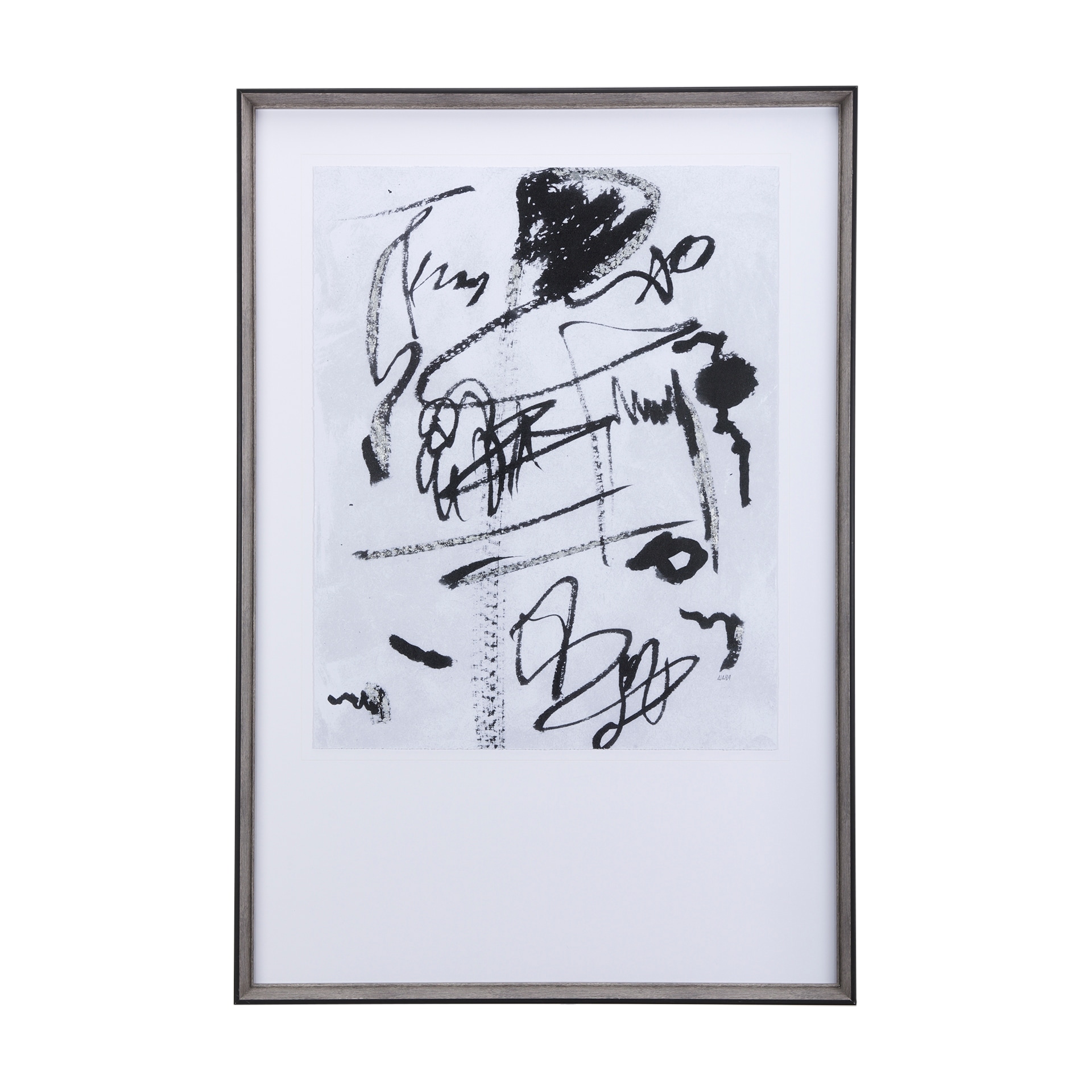 Doodle II by Mercana Studio a Hand Embellished Textured Framed Art Print Matted under Glass