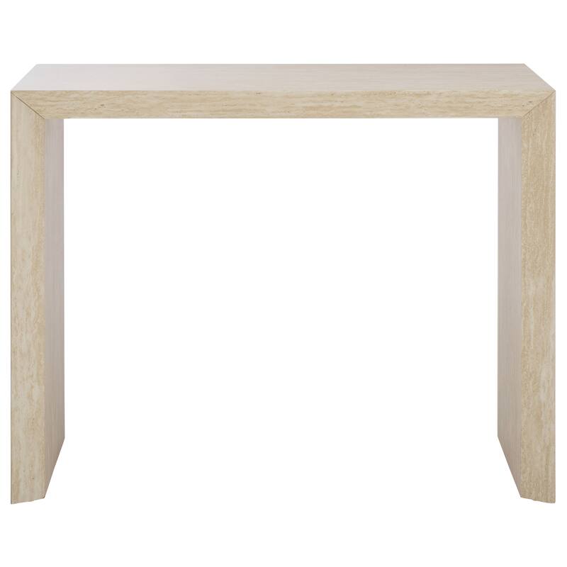 SAFAVIEH Home Woodrow Console Table - 39"W x 16"D x 32"H - Faux Travertine