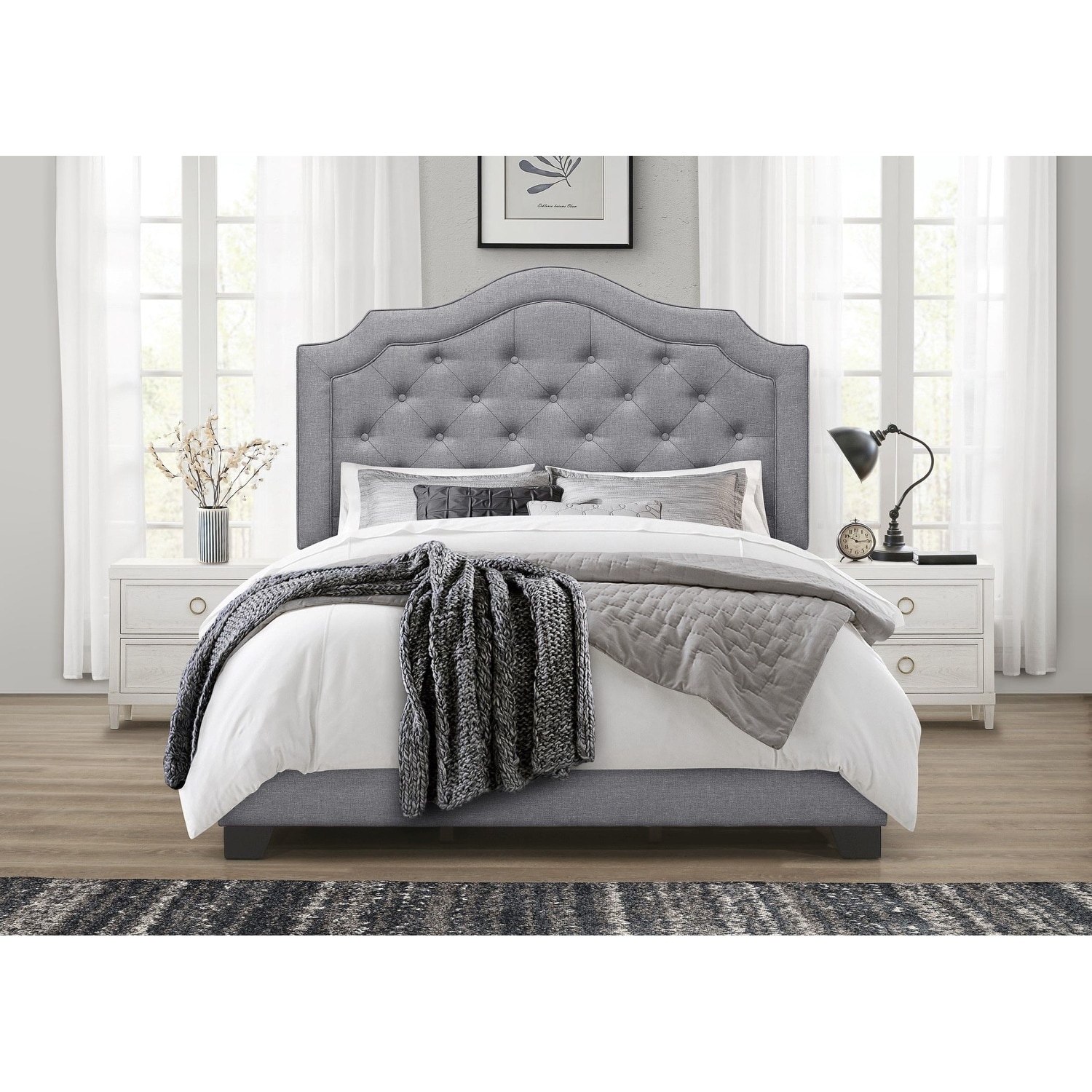 Nadine Upholstered Panel Bed