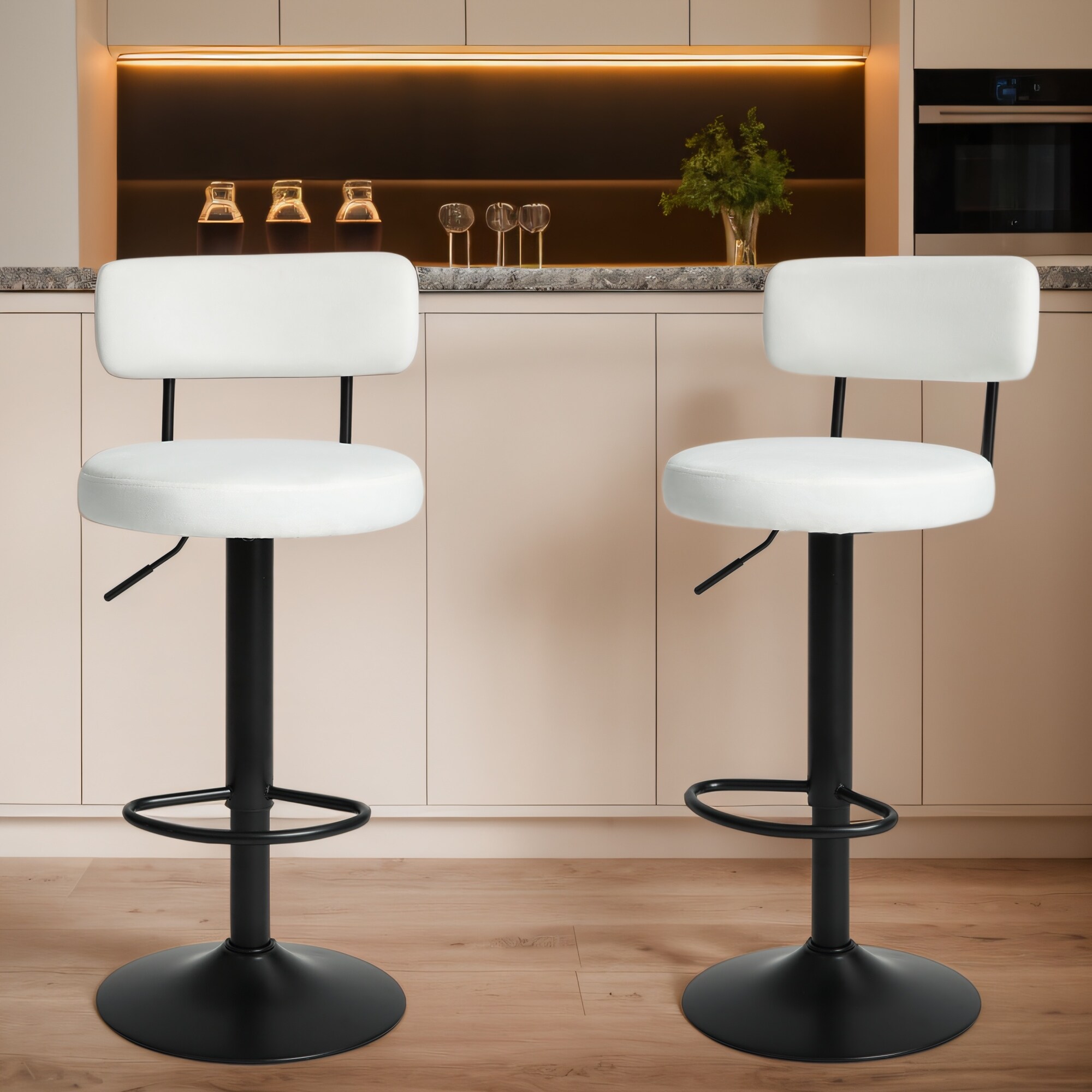 Cream Pedestal Counter and Bar Stools Bed Bath Beyond