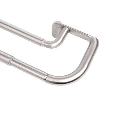 Umbra Twilight Double Curtain Rod Set - Ideal For Blackout Curtains