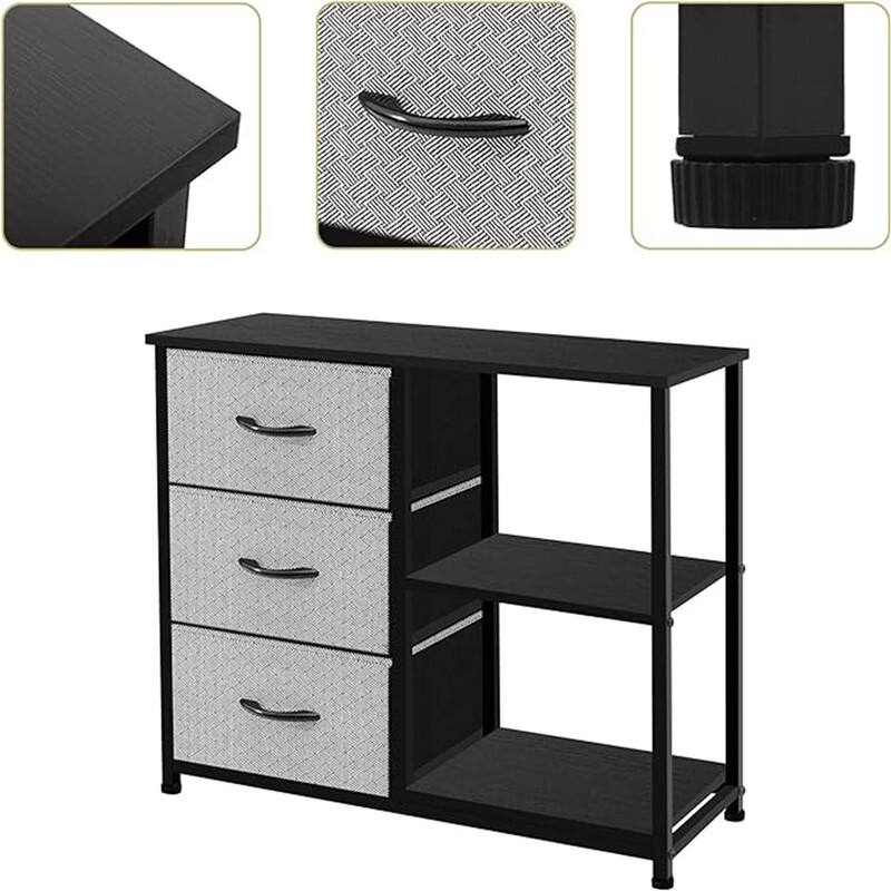 Concept Rustic Brown Fabric Dresser