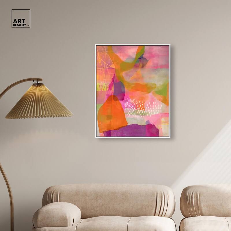 Garnet Gleam V Canvas by Art Remedy