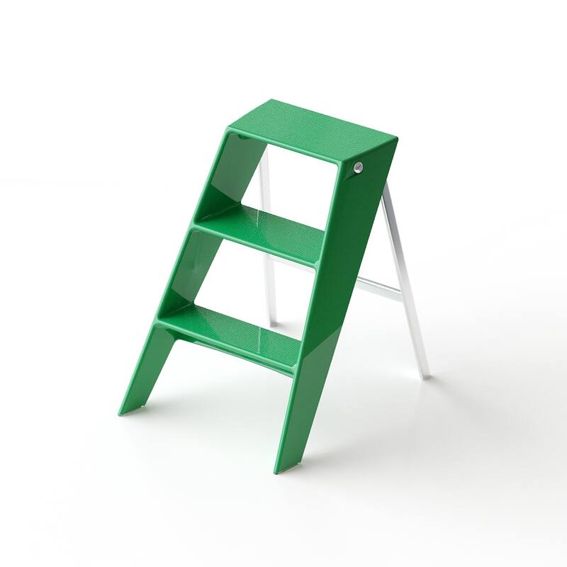 Home Folding Ladder Frame Indoor Multi-Functional Thick Folding Ladder Stool Simple Creative Anti-Slip Plastic Edge