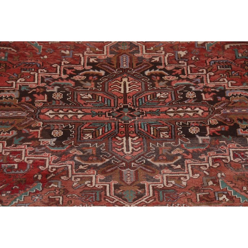 Vegetable Dye Heriz Persian Dining Room Area Rug Wool Hand-knotted - 7'11" x 10'1"