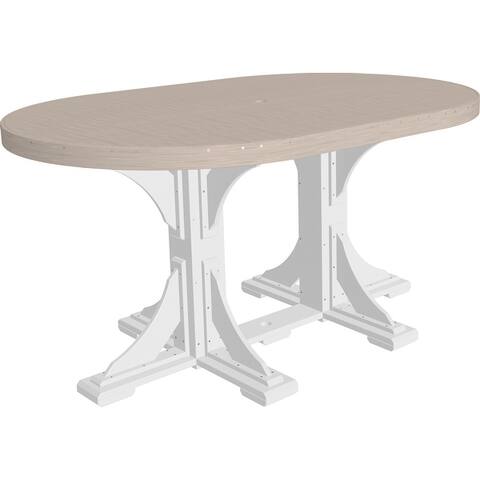 Poly Lumber Round Dining Table Set with Island Chairs