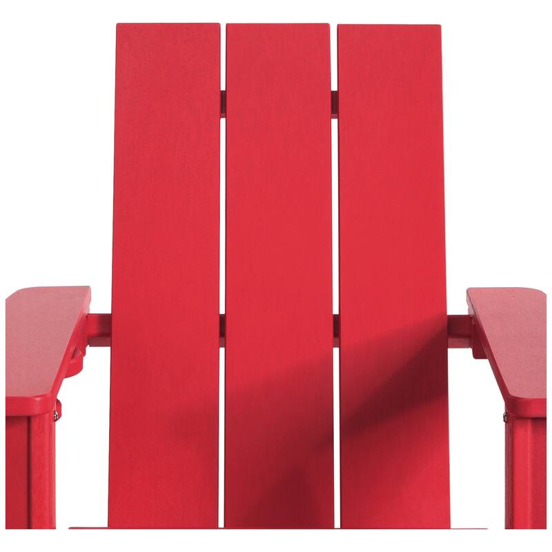 Shoreside Kids Outdoor Poly Adirondack Rocking Chair with Cup Holder (Set of 2)