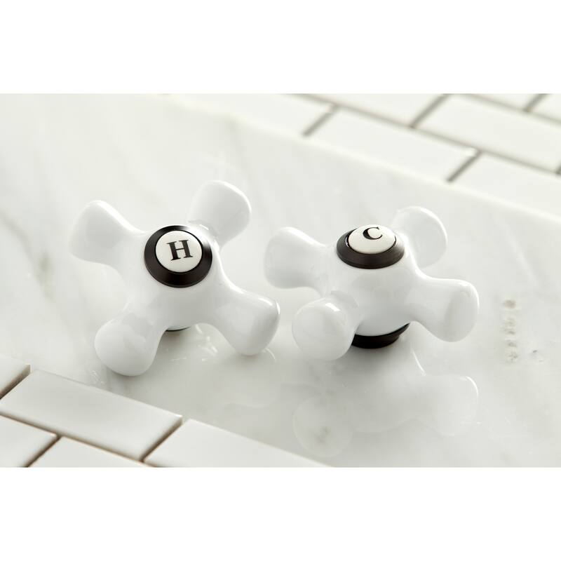 Kingston Brass Governor Widespread Kitchen Faucet with Brass Sprayer