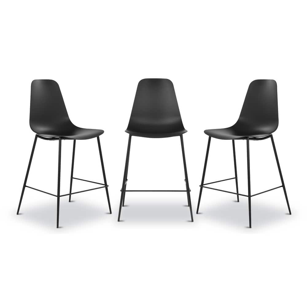 Poly & Bark Isla Counter Stool (Set of 3) - 25" Seat Height