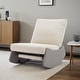 preview thumbnail 12 of 16, Modern Rocking Chair Recliner, Comfy Rocker Nursery Chair with Footrest, Accent Reading Chair, Upholstered Lounge Chair