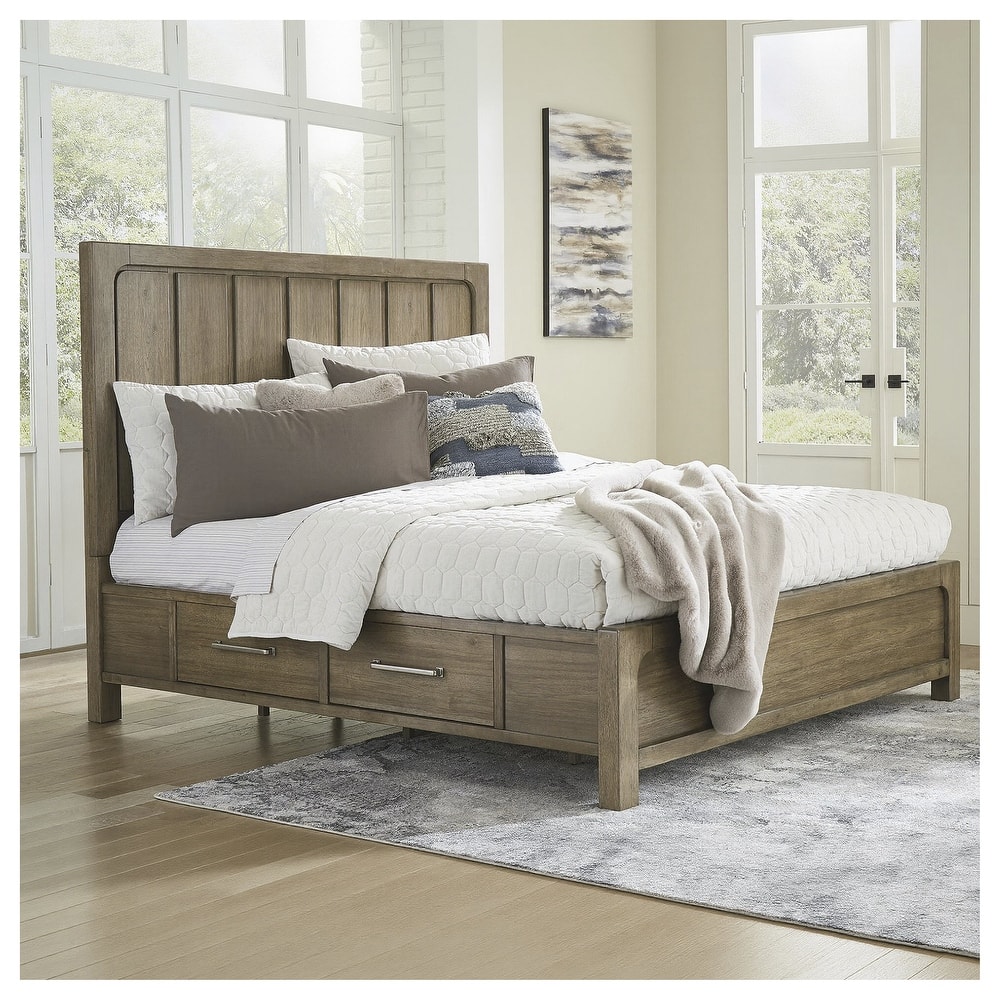 Signature Design by Ashley Cabalynn Brown Panel Bed with Storage