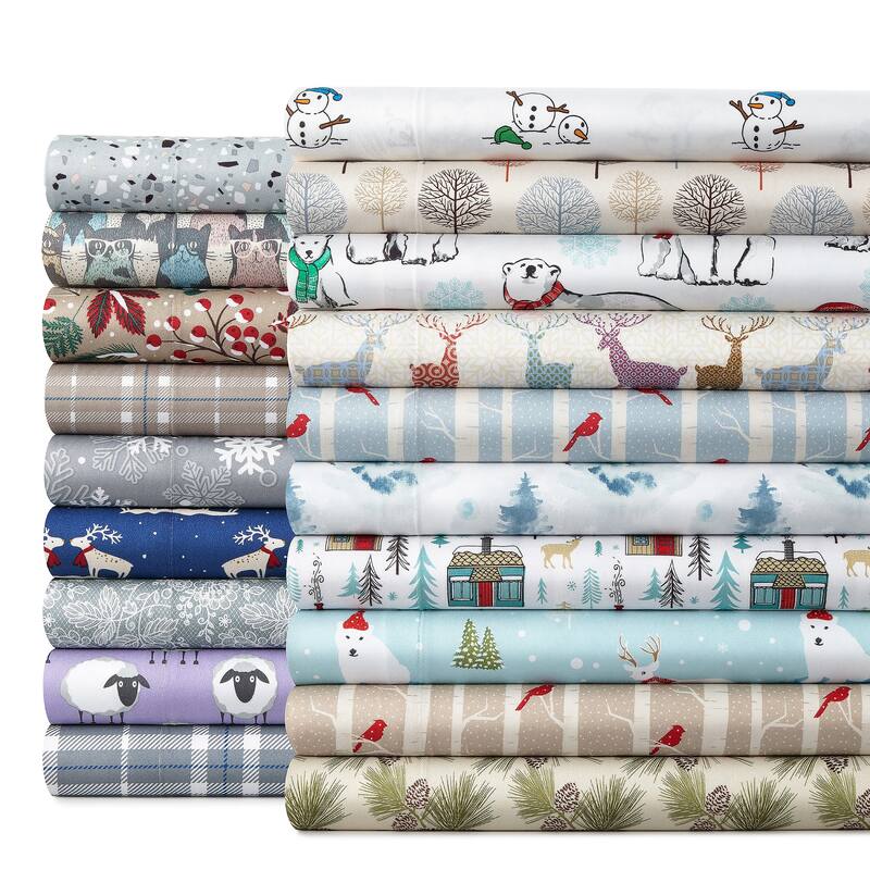 Shavel Micro Flannel® Patterned 4-piece Sheet Set