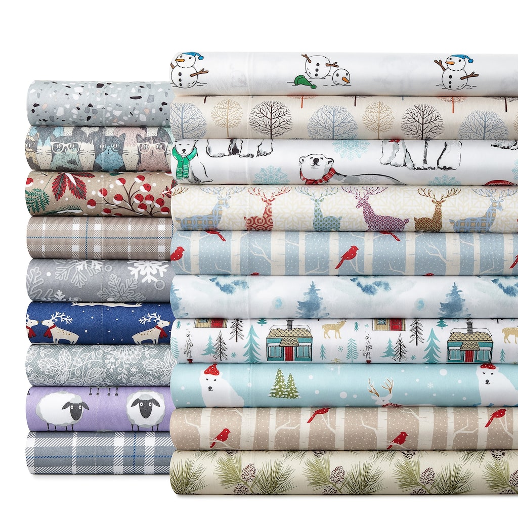 Shavel Micro Flannel® Patterned 4-piece Sheet Set