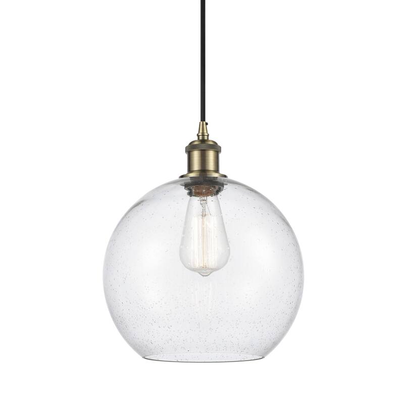 Innovations Lighting 516-1P-13-10 Athens Pendant Athens 10" Wide - Seedy / Antique Brass