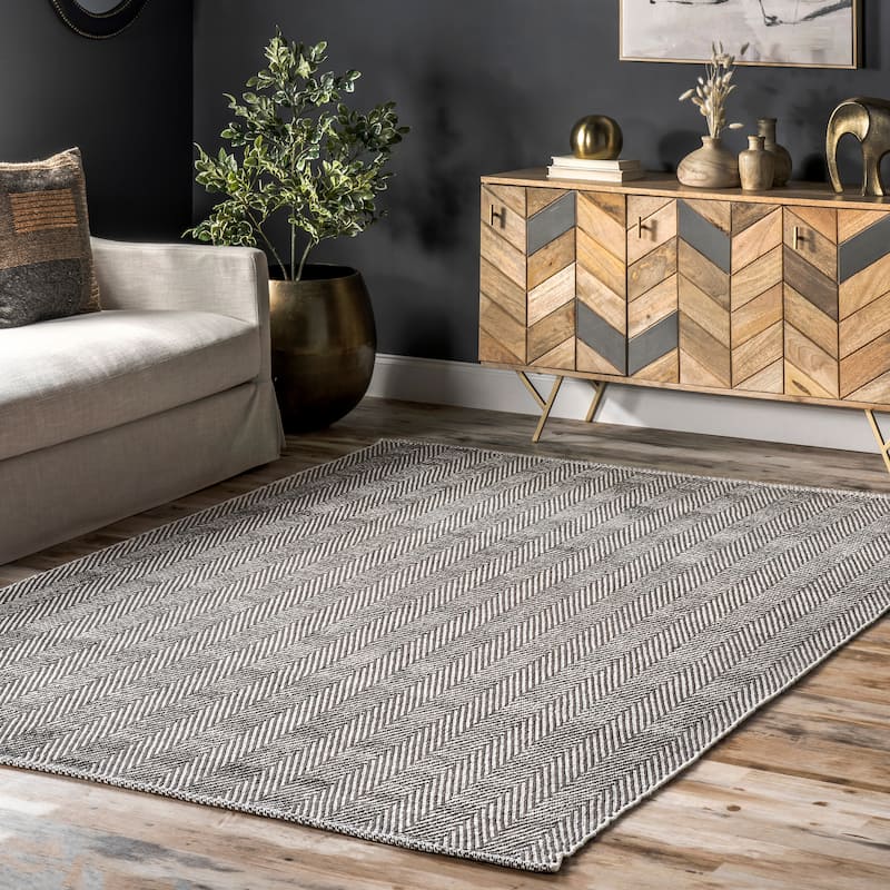 Nuloom Hand Loomed Kimberley Area Rug - 5' x 8' - Grey