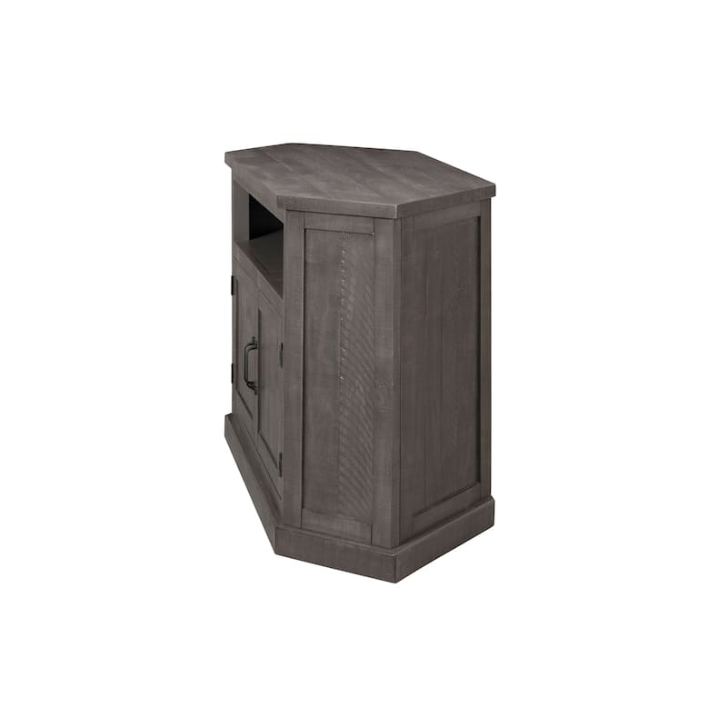 The Gray Barn Danebury Rustic 50-inch Solid Wood Corner TV Stand